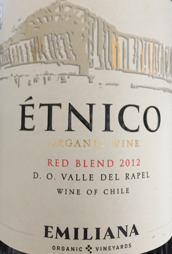 Etnico organic red blend 2012 Emiliana Chile
