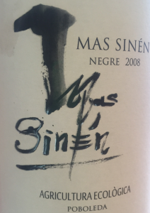 Mas Sinen 2008 organic Priorat