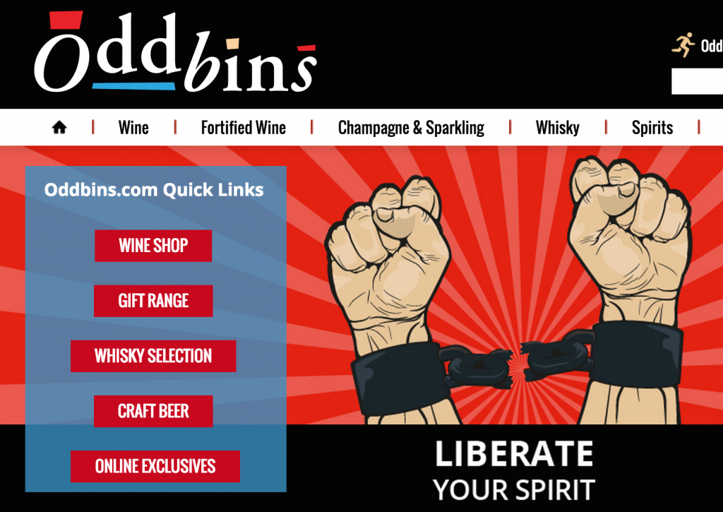 Oddbins online wine retail