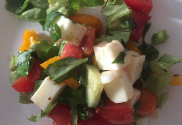 salad haloumi vegetarian healthy